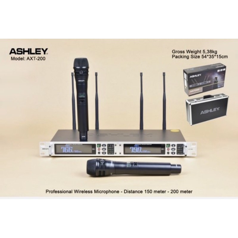Mic Wireless Ashley AXT 200 Original AXT200