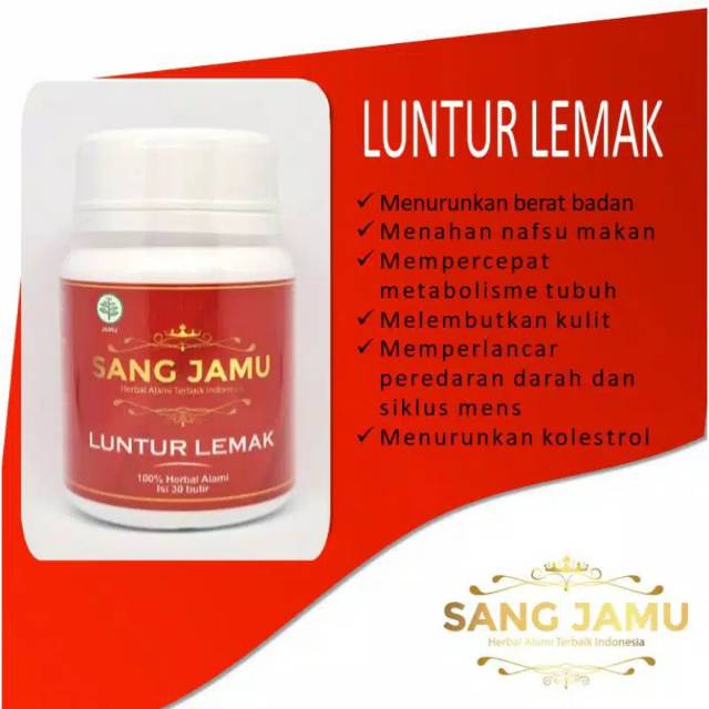 SANG JAMU LUNTUR LEMAK JAMU PELANGSING