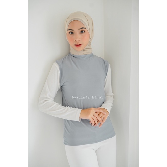 𝐁𝐘 𝐀𝐃𝐈𝐍𝐃𝐀 MANSET BUNTUNG YUKENSI TANPA LENGAN INNER JERSEY PUTUNG HIJAB