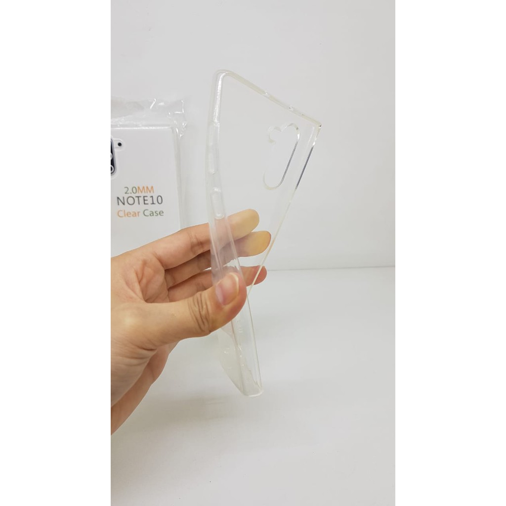 Soft Case Transparan Samsung Note 10 6.3 Inchi Clear Ultra Thin TEBAL 2.0mm SUPER CLEAR