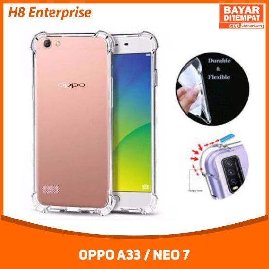 Softcase Casing for Oppo A33 Case Anti Crack / Anti Shock [Clear]