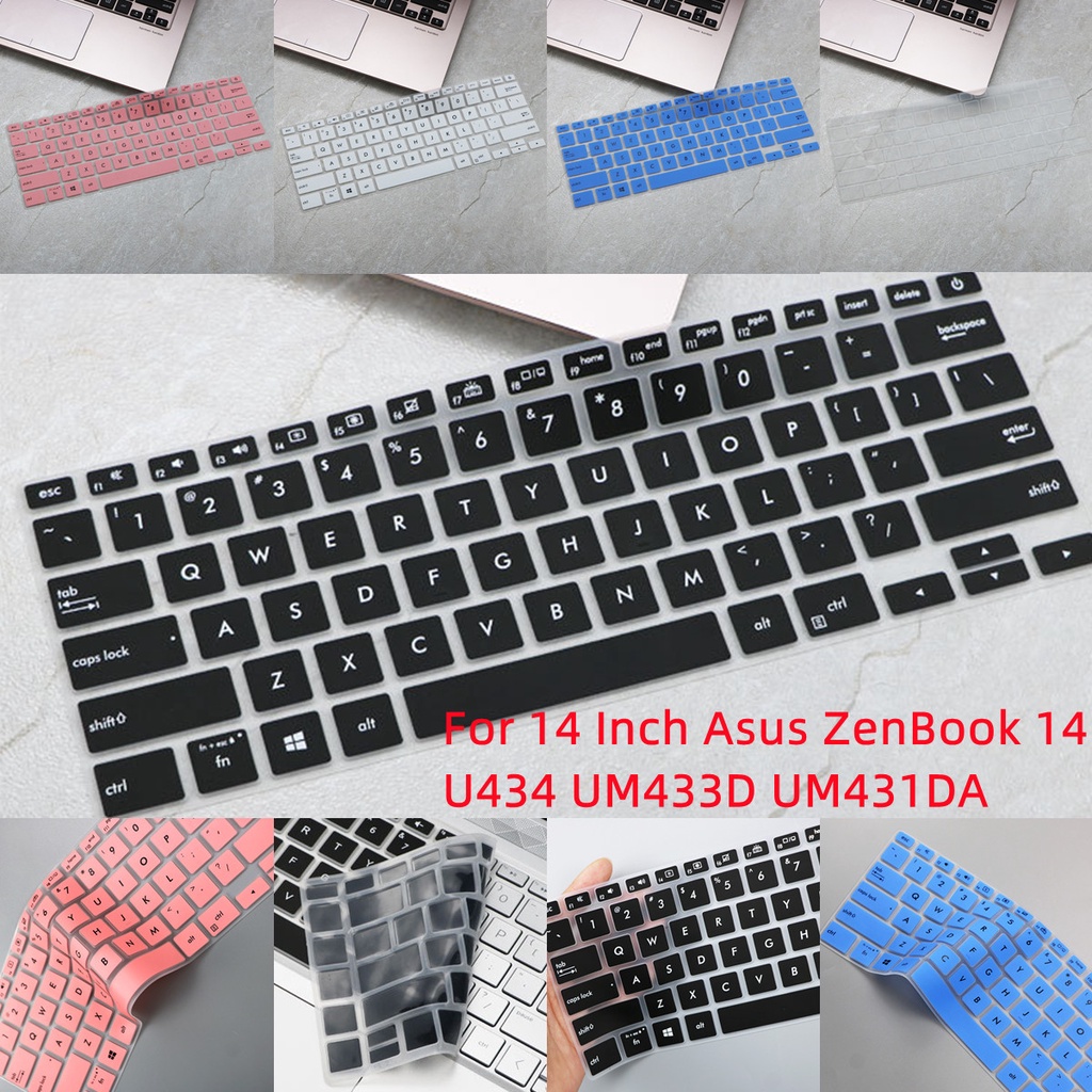 Cover Pelindung Keyboard Bahan Silikon Ultra Tipis Tahan Air Anti Debu Untuk Asus ZenBook 14 U434 UM433D UM431DA 14 Inch