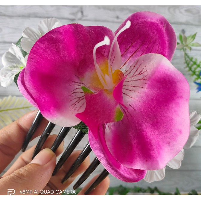 BARU  Hiasan Rambut Aksesories Korea SIRKAM BUNGA Anggrek kekinian Tokonasibbaik