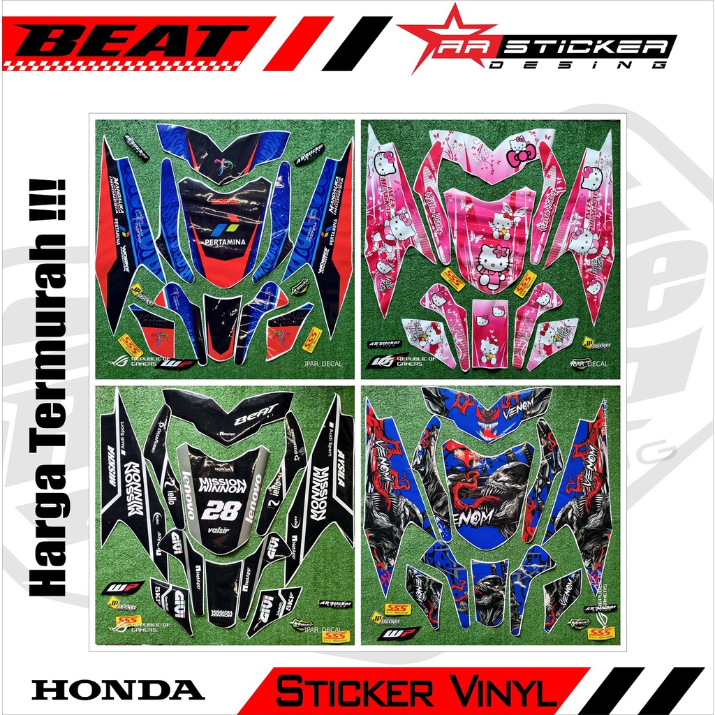 Decal Sticker Variasi Beat Karbu Full body - Sticker Random Beat 2008-2012 Lelang Termurah ALL-01
