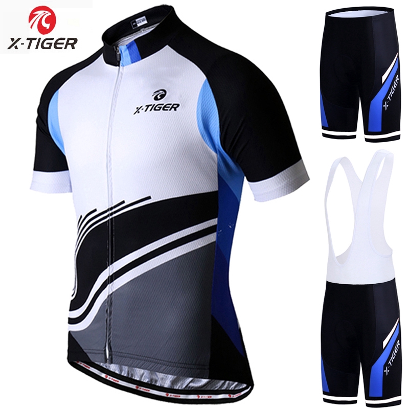 X-TIGER Bersepeda Jersey lengan pendek, Pakaian sepeda