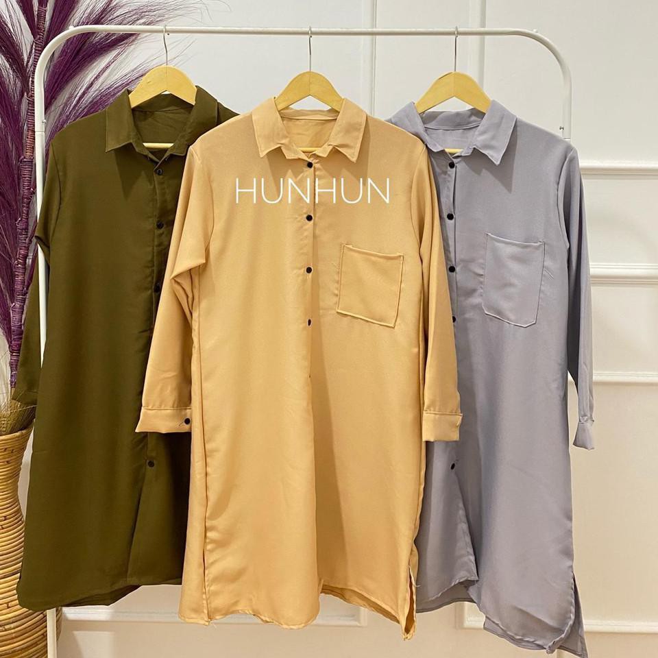 Maca4m2$|(FREE BELT) Qila Tunik Premium Pusatgrosir_solo/ Atasan Tunik Remaja Wanita Busui Wudhu Kek