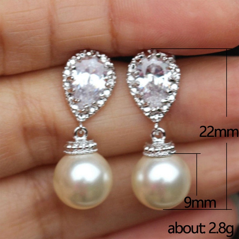 Aesthetic Simulated Pearl Earrings White/Pink Colors Elegant Women Accessories For Wedding Engagement New Fashion Jewelry