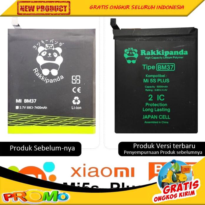 TERBARU BATERAI XIAOMI MI 5S PLUS MI5S PLUS BM37 BM-37 DOUBLE IC PROTECTION BOLEH RESELLER