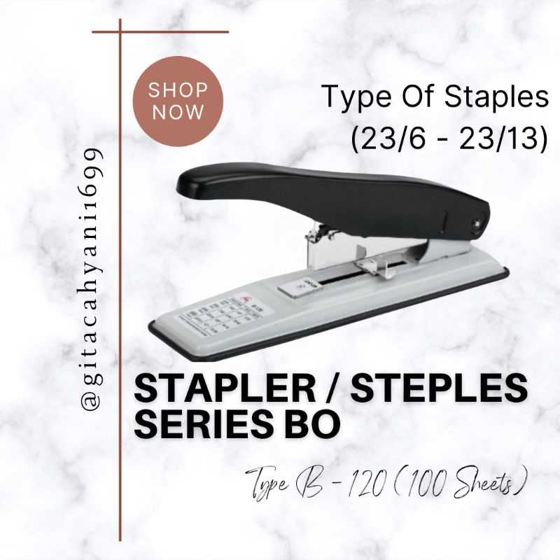 

STAPLER BRIGHT OFFICE / STEPLES SERIES TYPE B - 120