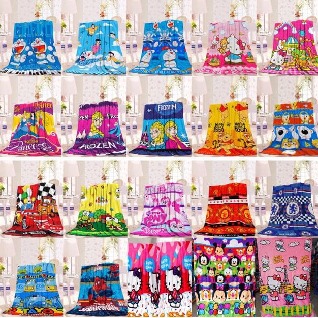 [ OBJ ] Selimut Karakter Bahan Lembut