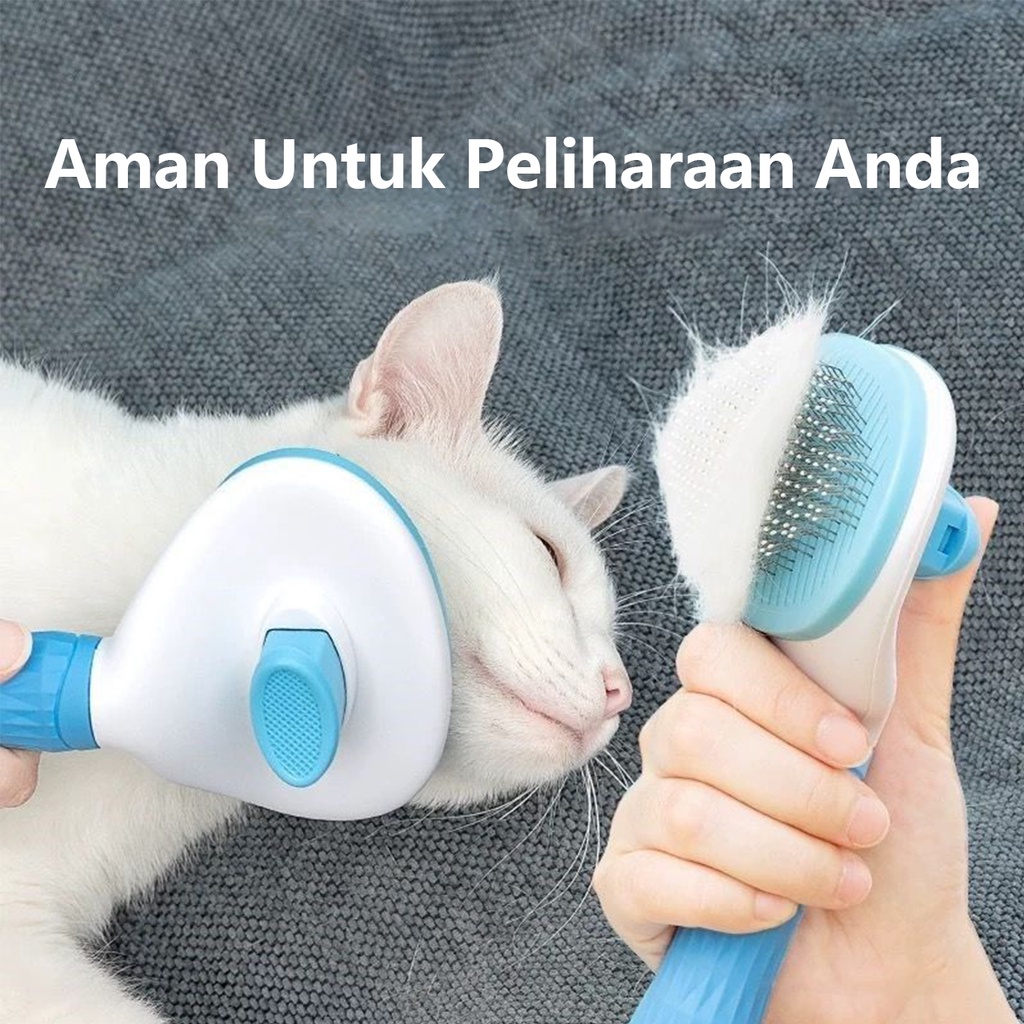 Pet’ oPedia  Sisir Sikat Slicker Bulu Rambut Anjing Kucing Pet Brush Comb Grooming Sisir Kucing Murah