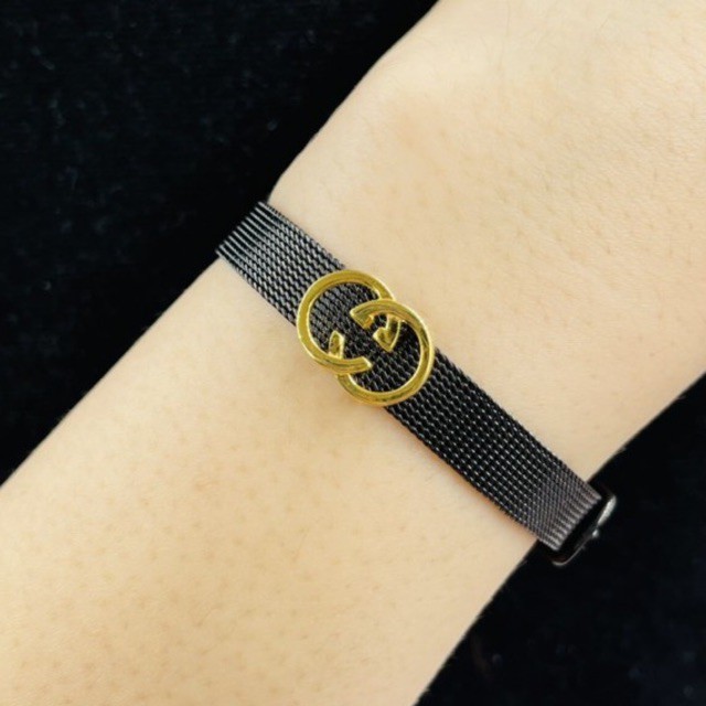 gelang gesper with liontin emas asli 16K motif brand cantik