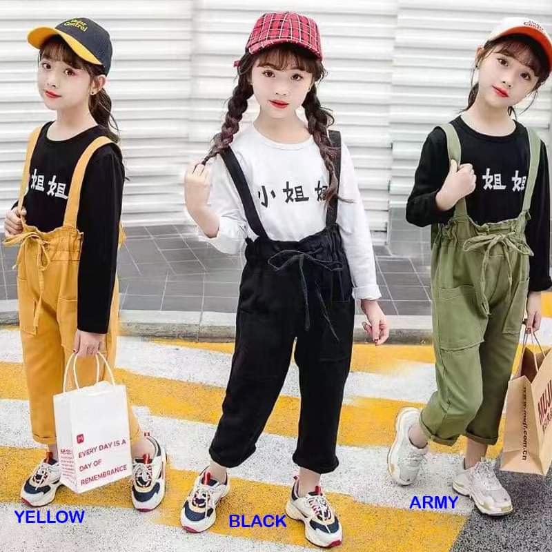 Baju Overall Celana Anak Perempuan Setelan Happy Carissa