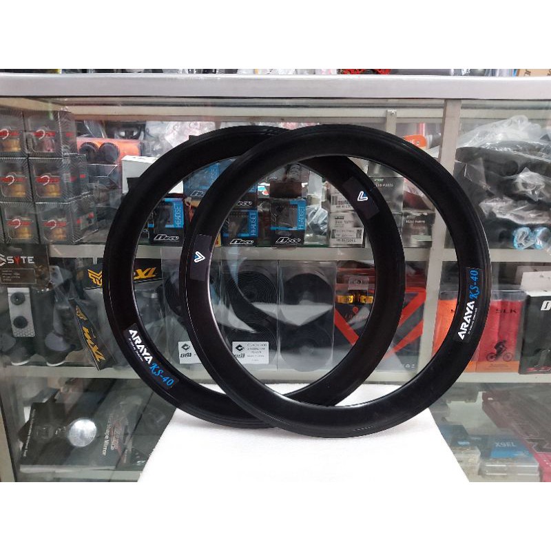 Rims Velg ARAYA KS-40 UKURAN 20 406 32H HARGA SEPASANG MINION MINITREX FOALDING BIKE