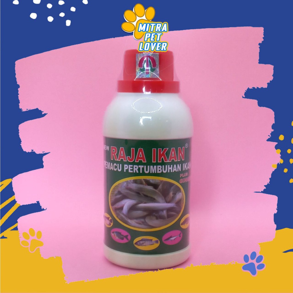 VITAMIN PEMACU PERTUMBUHAN IKAN - RAJA IKAN 250 ML ORIGINAL - MEMICU TUMBUH IKAN FISH MULTIVITAMIN MINERAL SEHAT AMAN AMPUH CEGAH STRESS CEPAT PANEN PET ANIMAL FISH HEALTHCARE AND VETERINARY TAMASINDO OBAT TERNAK HEWAN BINATANG PELIHARAAN MITRAPETLOVER