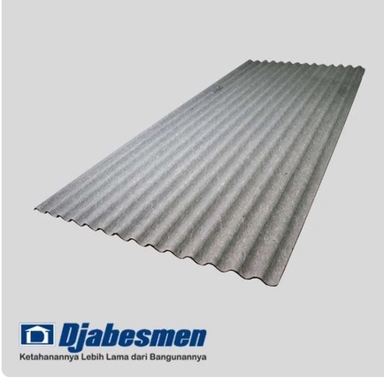 ASBES GELOMBANG KECIL merk Djabesmen 1,5M 1,8M, 2,1M 2,4M 2,7M 3M