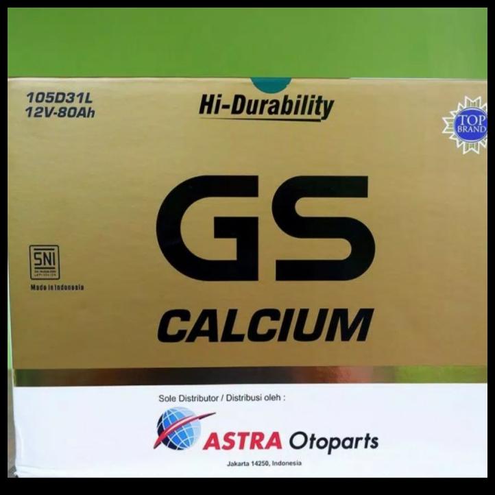Aki Mobil Pajero Dakar, Fortuner Diesel 105D31L Gs Astra Calsium 80Ah
