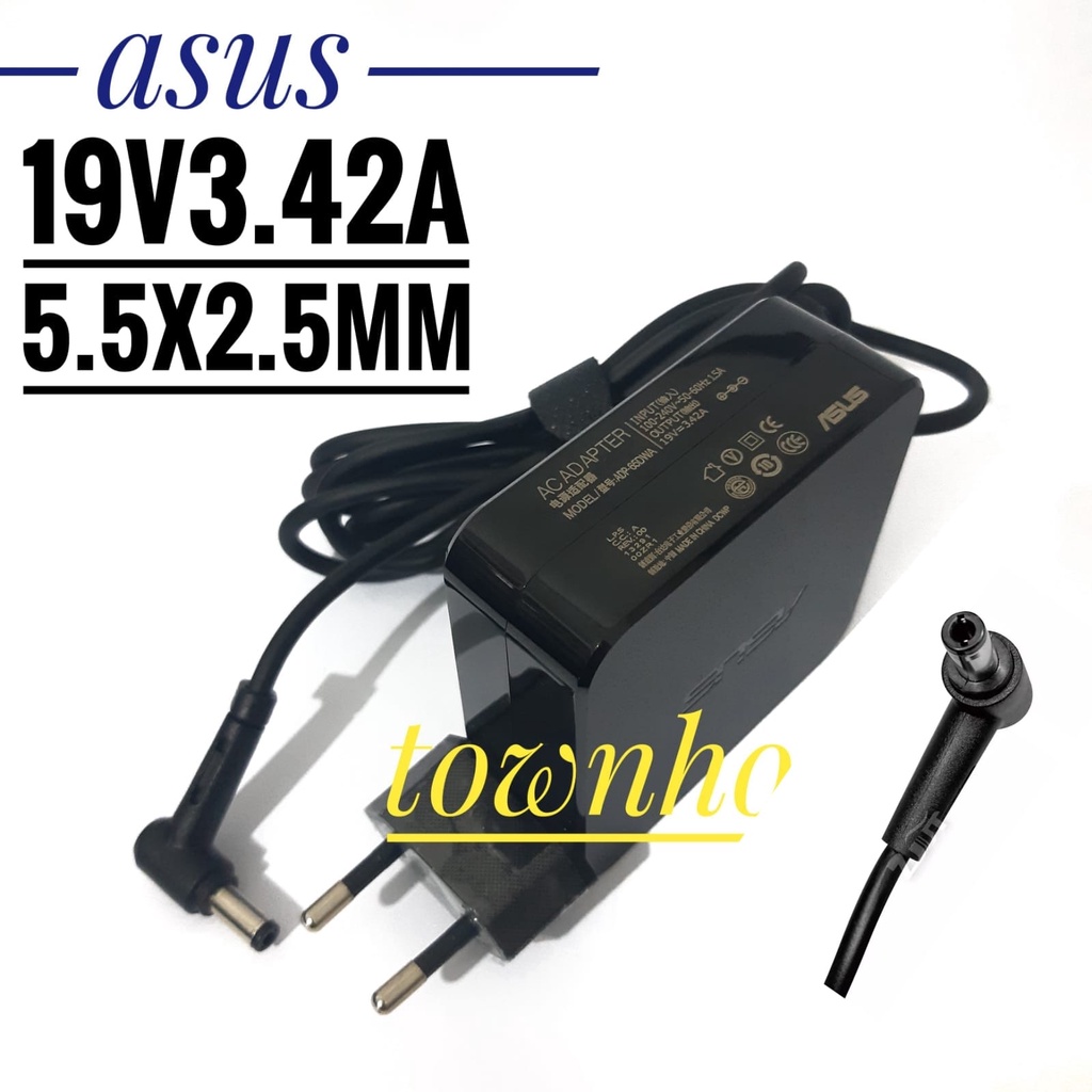 Charger Casan Adaptor Laptop Asus65W 19V 3.42A Compatible for Asus Q302-Q302L Q302LA Q302U Q302UA Q303 Q303U-Q303UA Q304 AC-