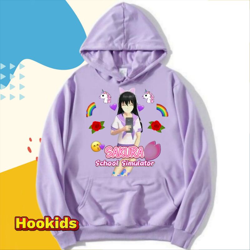 SWEATER SAKURA SCHOOL SIMULATOR HOODIE ANAK