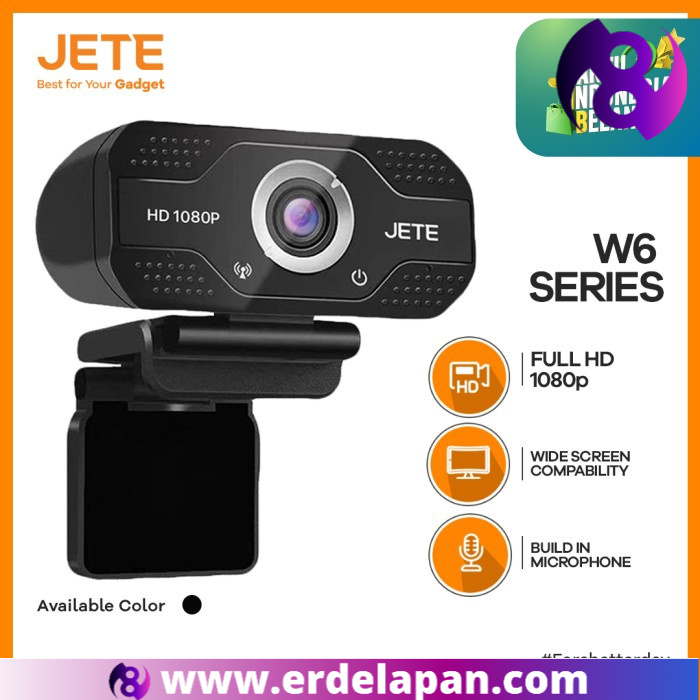Webcam Jete W6 Full HD 1080px Widescreen View