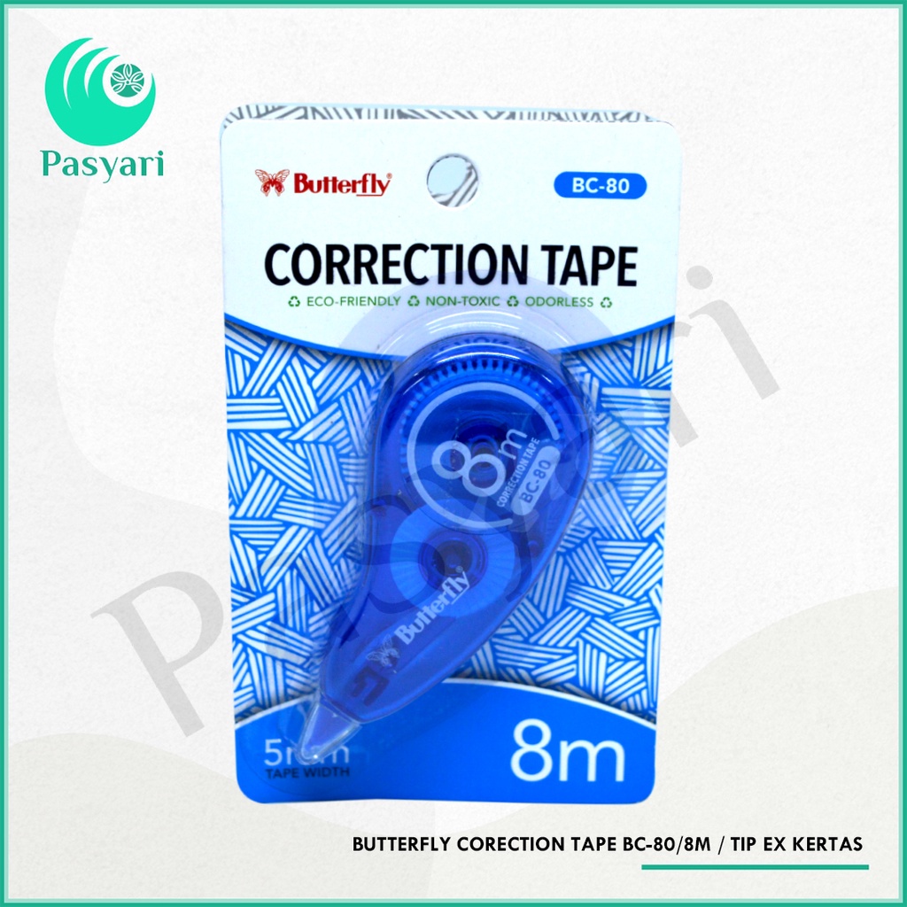 

Butterfly Corection Tape Bc-80 / 8m Tip ex kertas