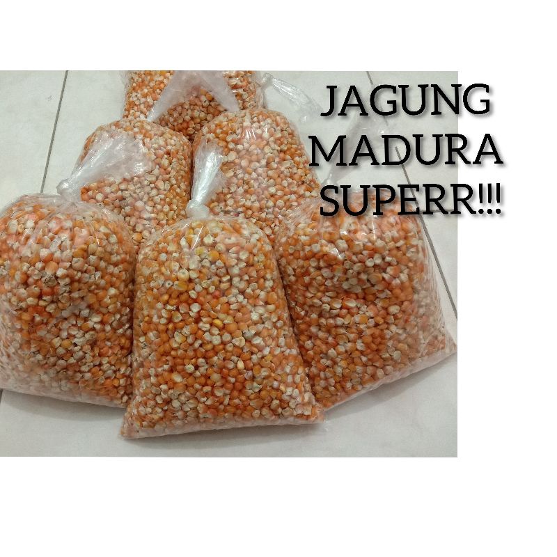 Pakan Burung Dara, Ayam, Merpati Jagung Kristal/ jagung MADURA SUPER 1kilogram