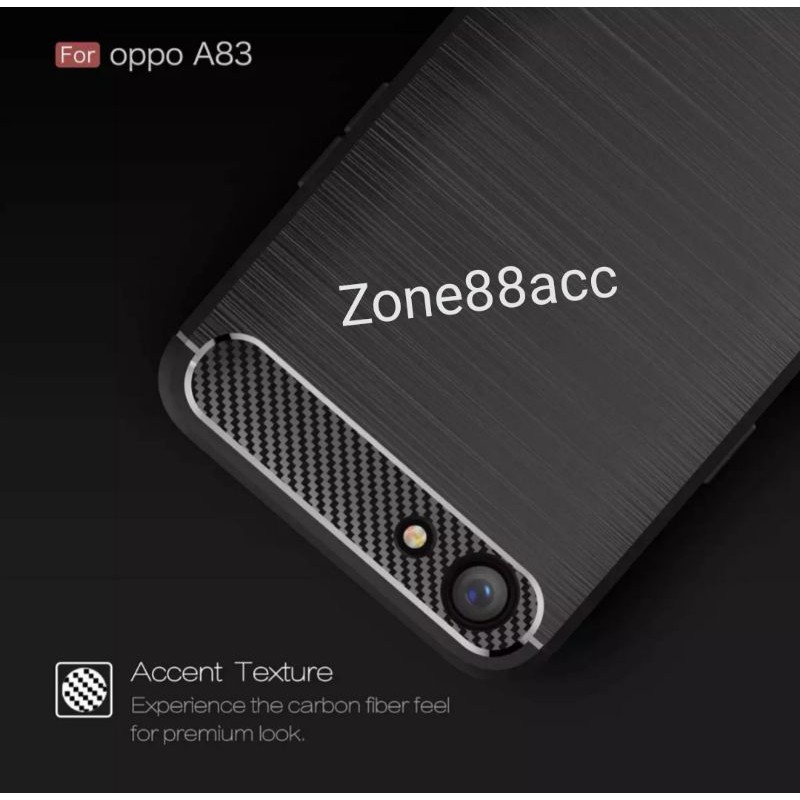 Oppo A83 Silicon Case Softcase iPAKY Carbon Casing Cover TPU