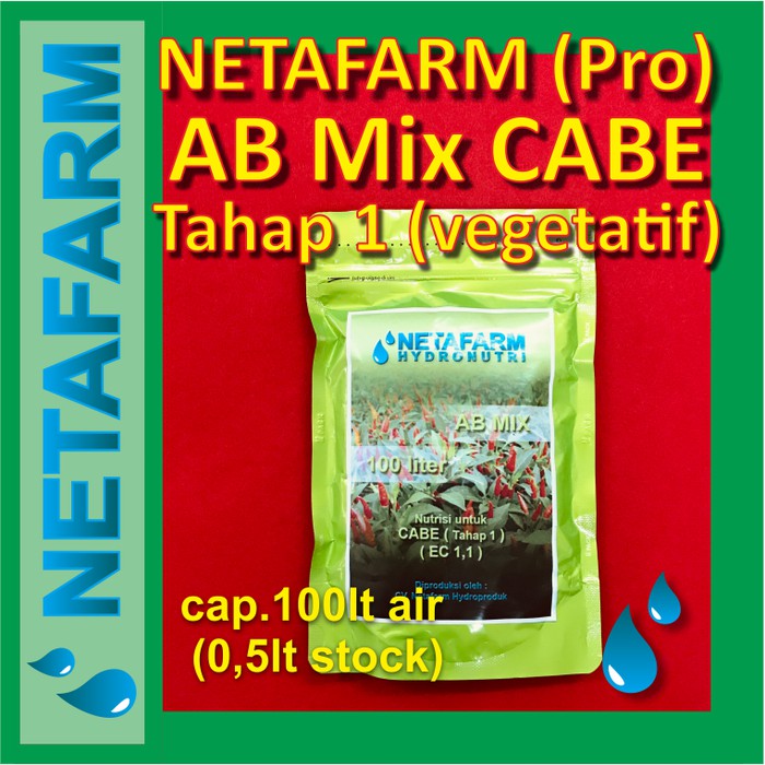 Pupuk Nutrisi AB Mix NETAFARM utk CABE-1 100lt