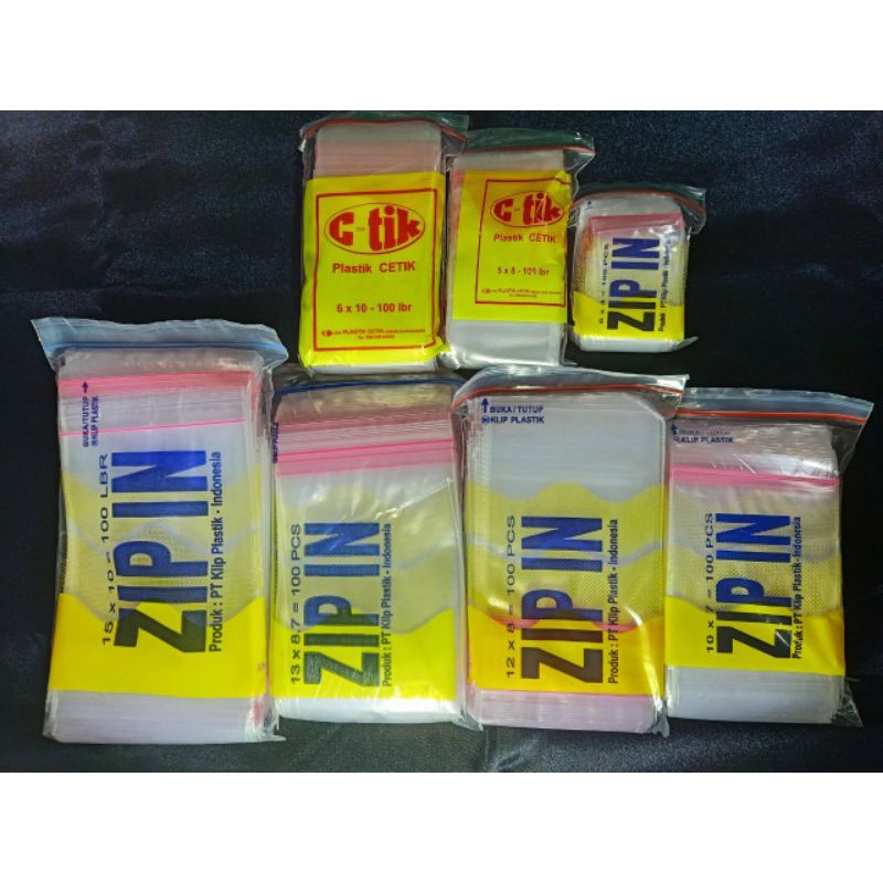 PLASTIK KLIP MURAH / PLASTIK KLIP KECIL / PLASTIK KLIP SEDANG