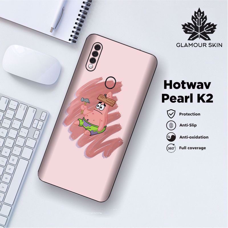 *(Dapat2PCS)* HOTWAV PEARL K2 Garskin Case/Stiker Protector Motif PATRICK