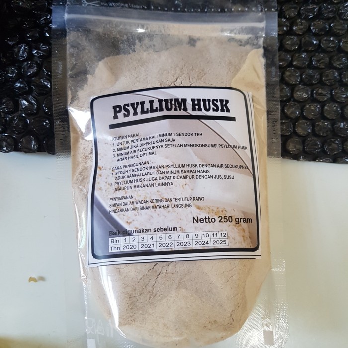 

✨COD✨ jual psylium psyllium husk powder diet serat alami 250 gram - Halus