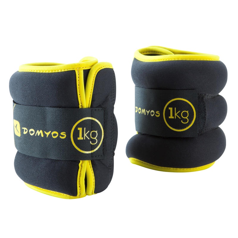 DOMYOS Pemberat Tangan dan Kaki Pilates Gym Fitness Isi 2 Twin Pack Berat 1 kg