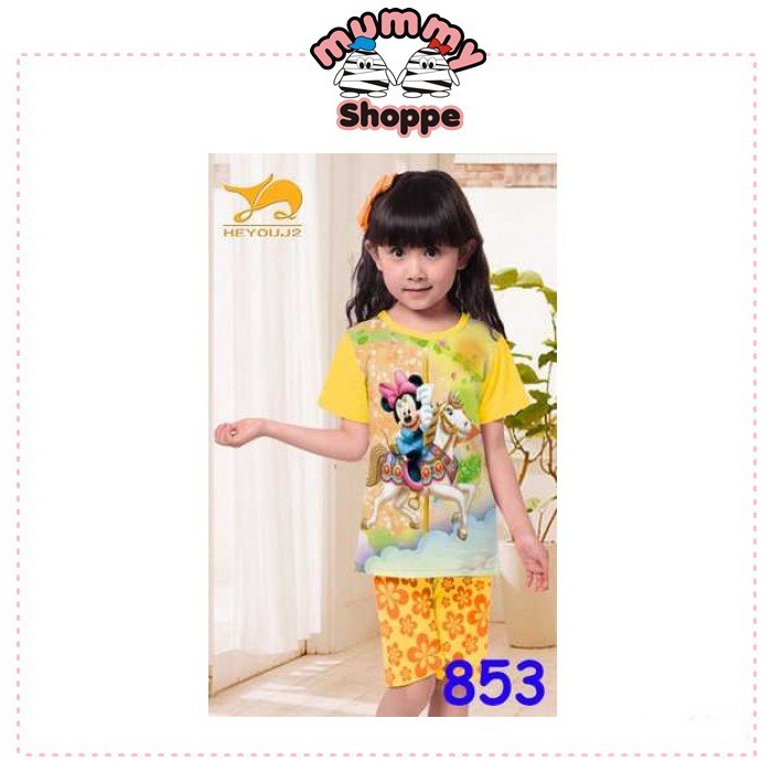 Baju Anak Perempuan Setelan Minnie Mouse J2 SHORT 853 BIG