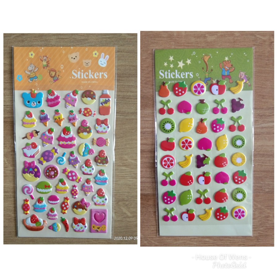 

STICKER FRUITS - STICKER ICE CREAM CUPCAKE - STICKER TIMBUL