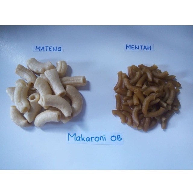 

makaroni mentah hitam ngembang