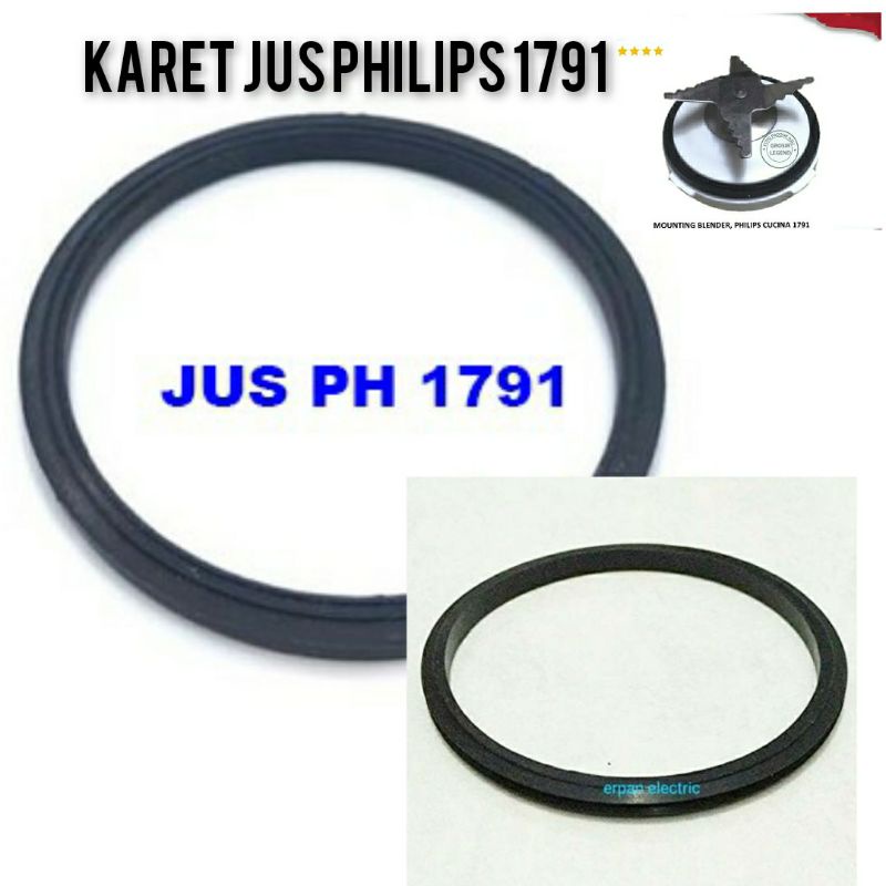 PISAU BLENDER 1791  MONTING  MOUNTING  JUS  PHILIPS Karet Seal , Karet sil , Karet ,Karet Blender philips cucina  1791