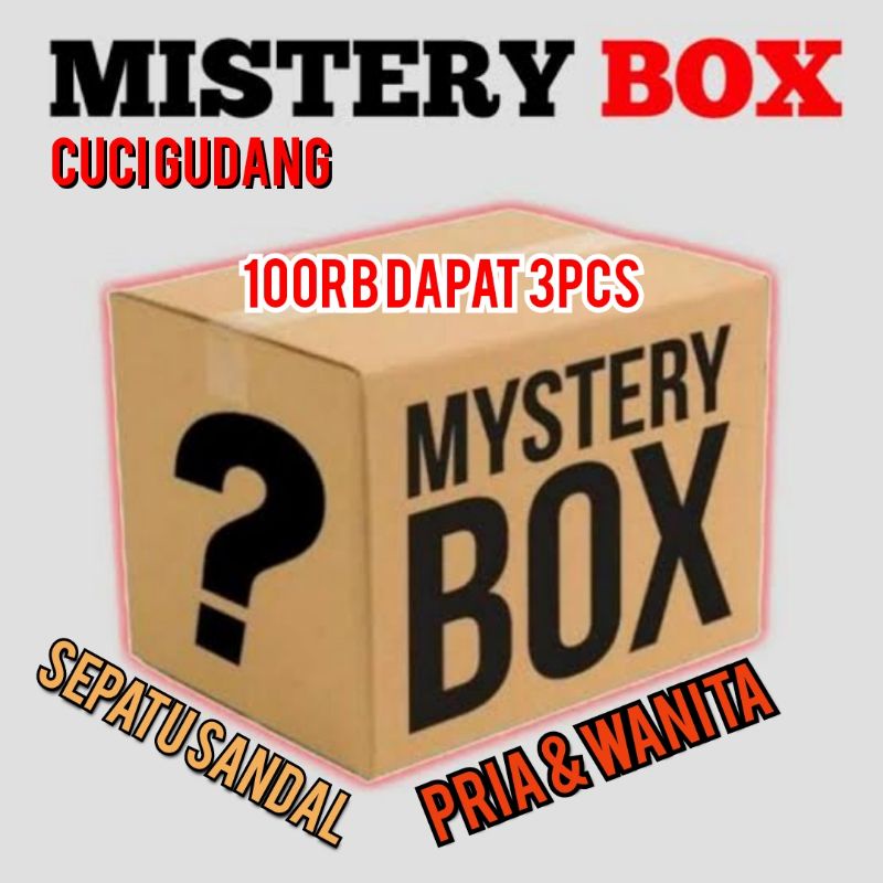 MYSTERY MISTERI plus bonus menarik ( sepatu sandal pria wanita ) edisi cuci gudang