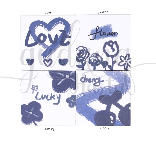 

GCC Sticky Notes My Blues Notes Motif Cherry Flower Love Lucky GCC 301507