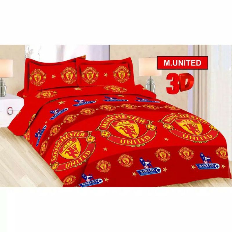 SPREI / SEPRAI KASUR BOLA MANCHESTER UNITED MU PREMIUM