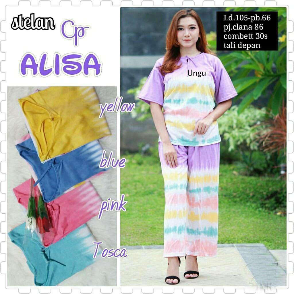 Set baju tidur wanita Grosir Setelan CP Kaos Pelangi Baju Tidur Piyama Tie Dye Terbaru
