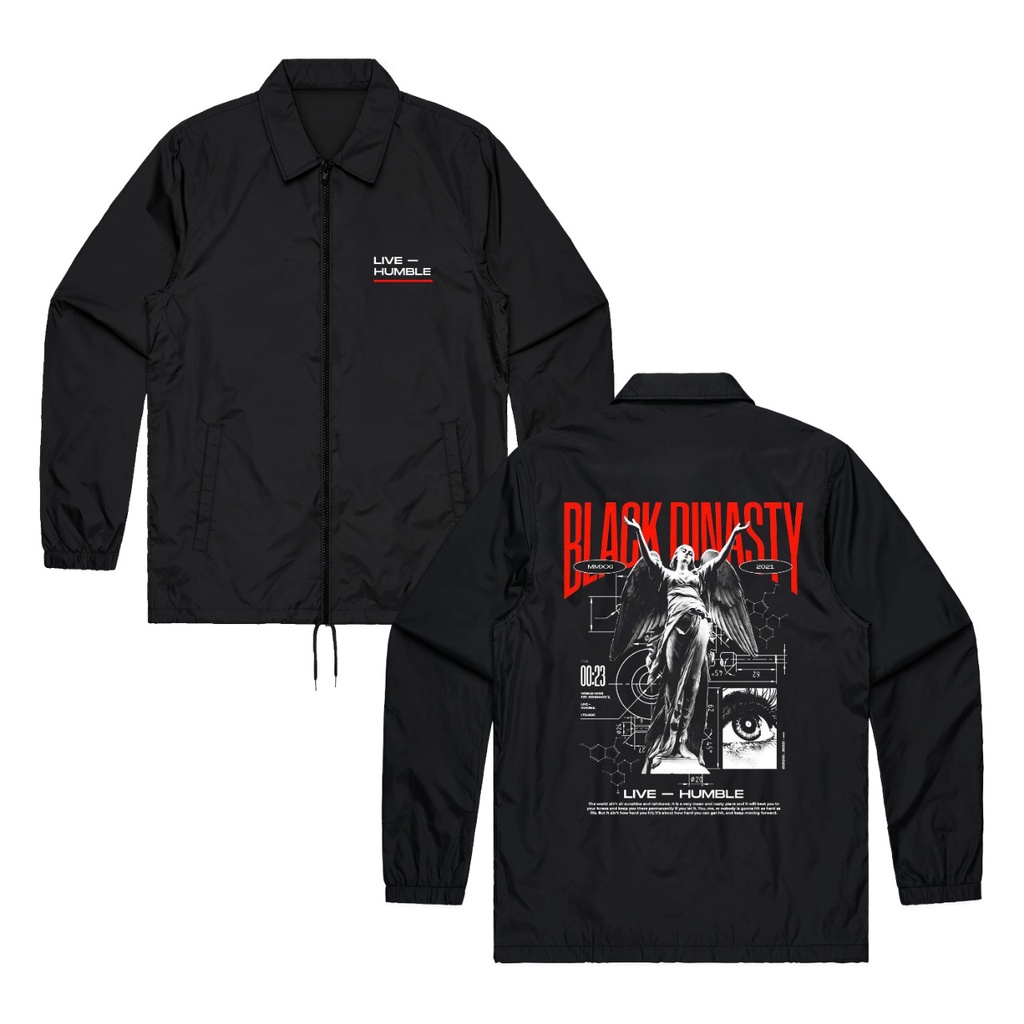 Black Dinasty Coach Jaket - Jaket Parasut Pria dan Wanita