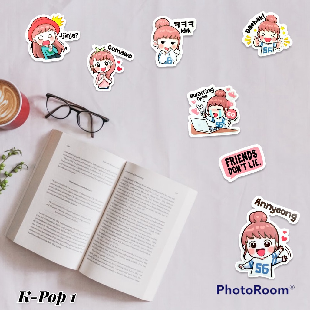 Sticker Pack Tumblr Aesthetic  Kpop Waterproof Hiasan Laptop Botol Tumbler Case Hp DIY Stiker Lucu Stiker Laptop Notebook