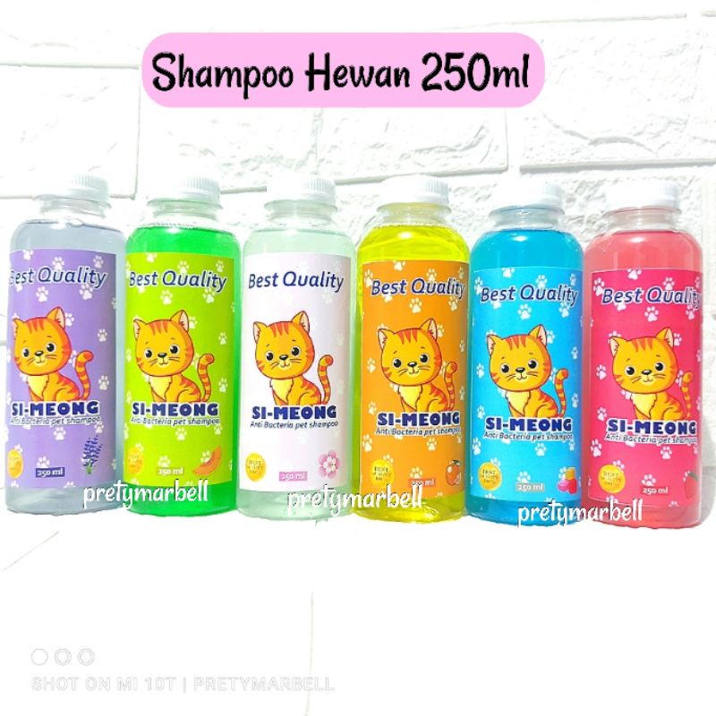 Shampoo Hewan Kucing 250ml Si Meong Anti Kutu Jamur Murah