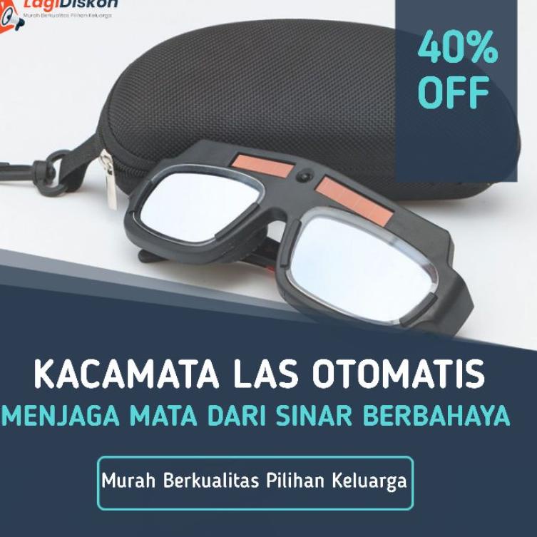 Original Kacamata Las Listrik Otomatis Kacamata Welding Glasses Auto Darkness Kacamata Tukang Las So