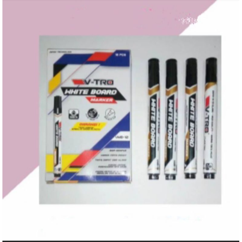 

12 pcs spidol white board V-TRO