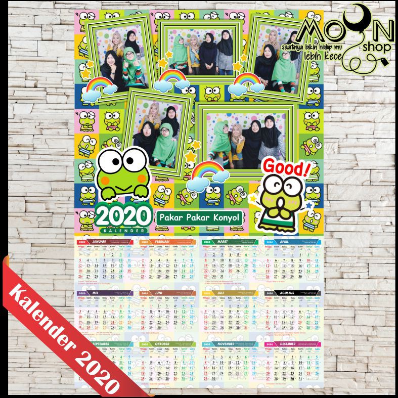 Contoh Desain Kalender Unik 2020