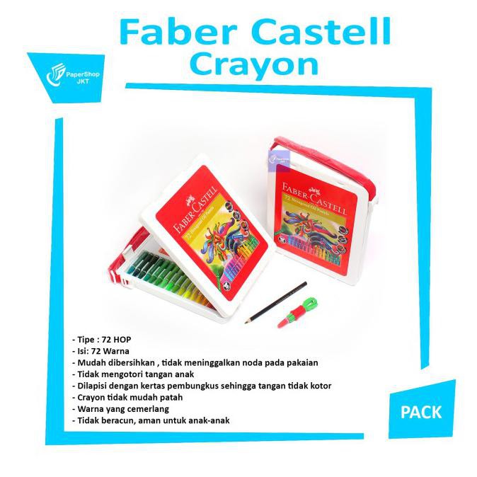 

Faber Castell Hexagonal Oil Pastel Crayon 72 Colours Color Warna