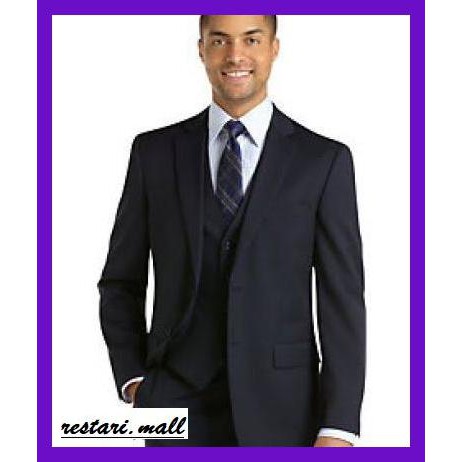 ODEXUTAIRP- 1 SET JAS DAN KEMEJA PUTIH DASI UNTUK PRIA -ORIGINAL.