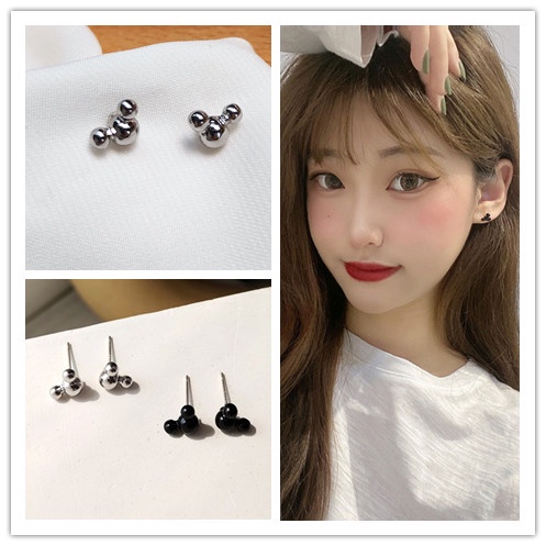 Anting Tusuk Sterling Silver 925 Model Beruang Mini retro Untuk Wanita