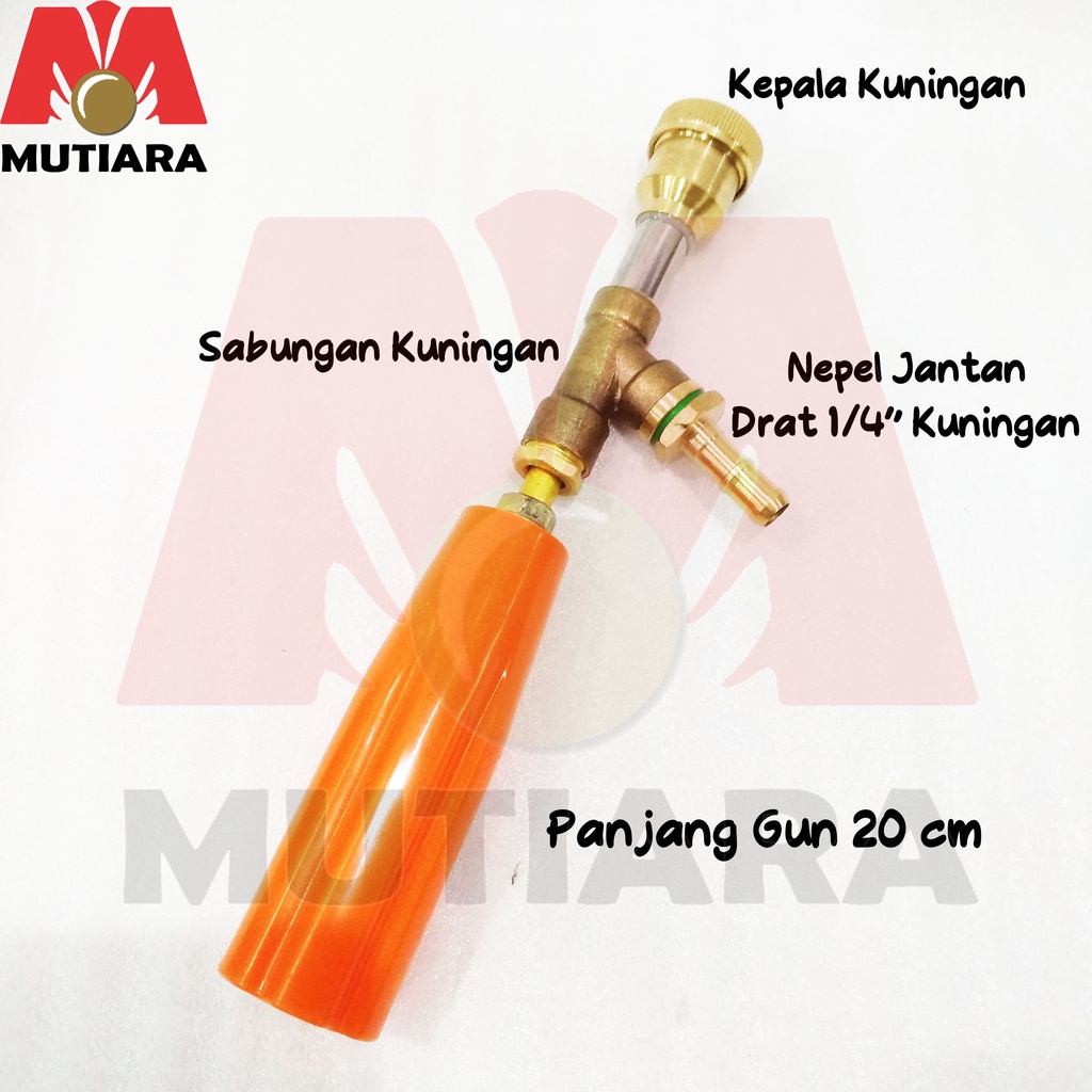 Gun Sprayer Sanchin kuningan Spray gun 20 cm lengkap Nepel Jantan